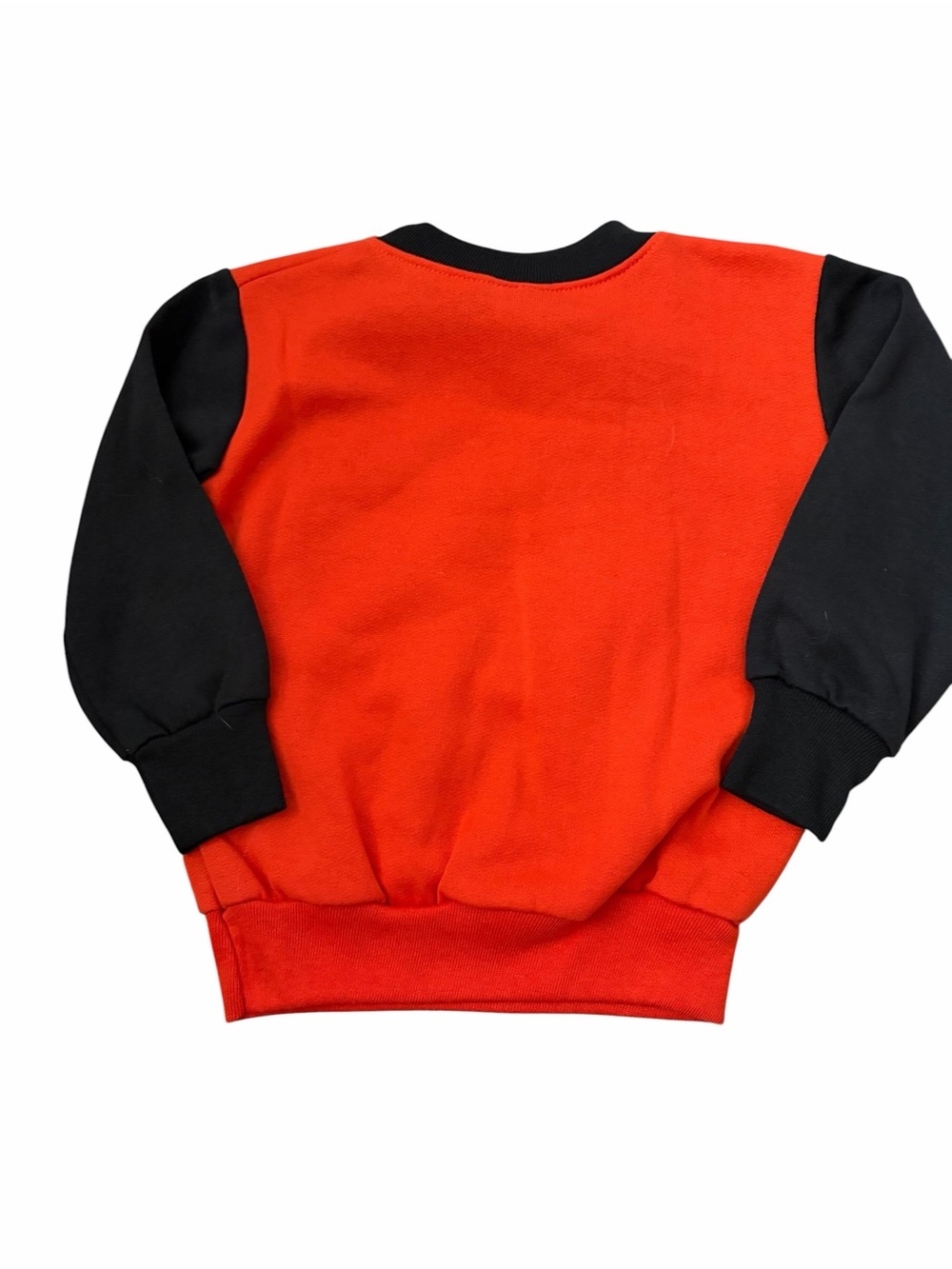 Vtg Rabbit Skins Kids Orange & Black Pumpkin Pullover Sweatshirt Size 4 - Picture 2 of 6